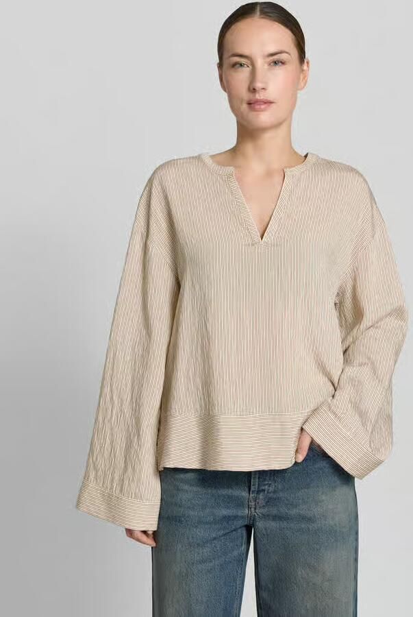 Comma Blouse van viscosemix met kimonomouwen - Foto 3
