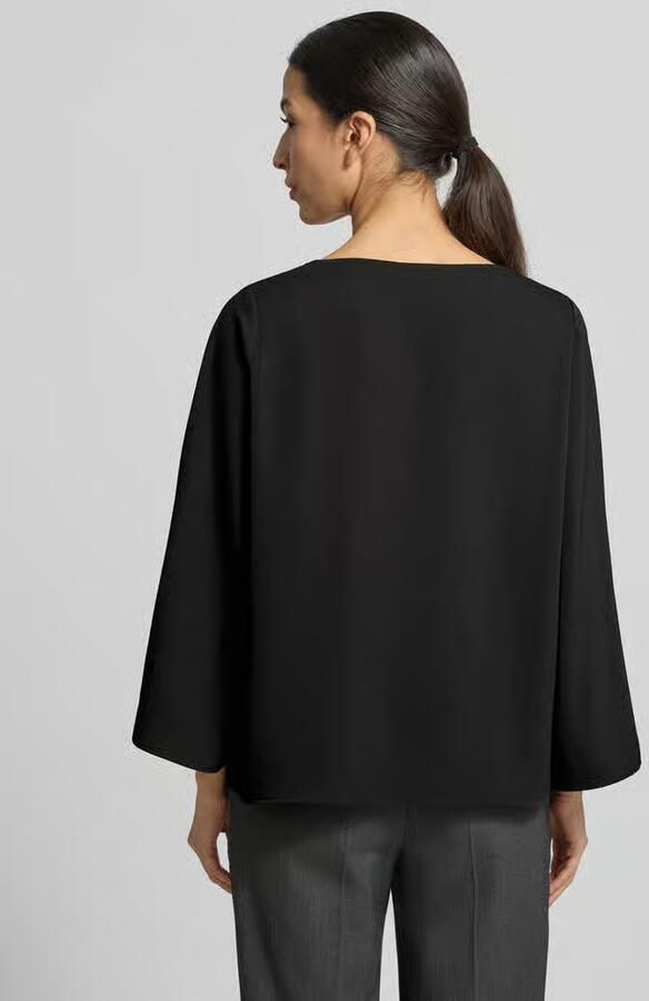 Comma Blousenshirt met ronde hals