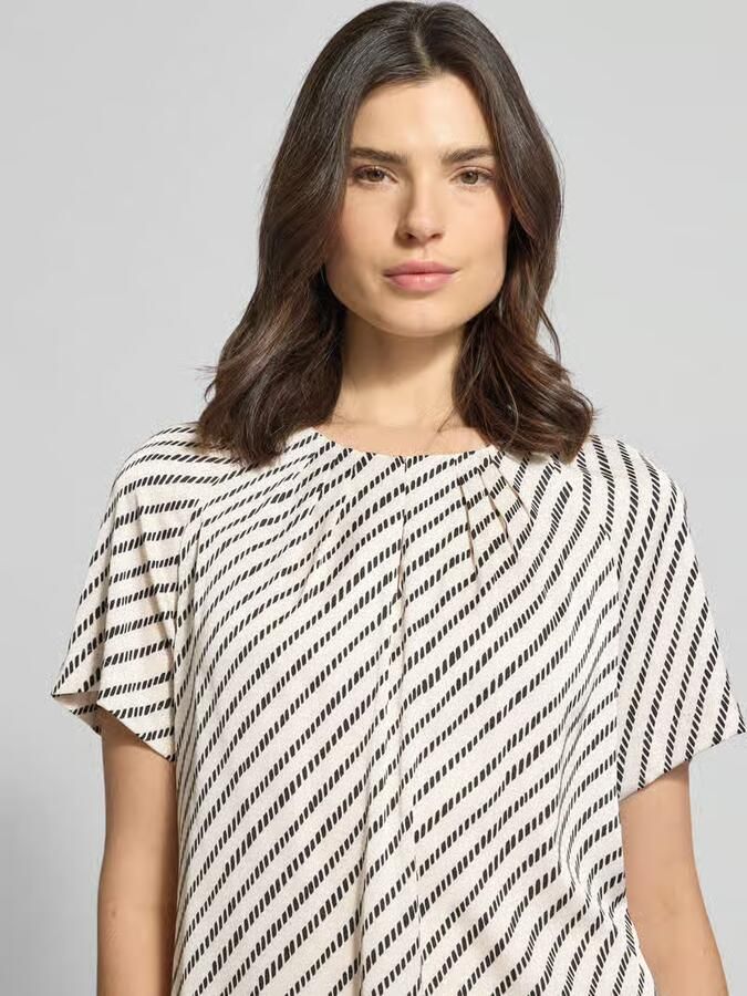 Comma Blouseshirt met druppelvormige hals - Foto 2