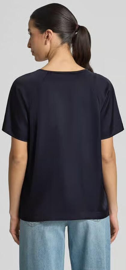 Comma Blouseshirt met druppelvormige hals