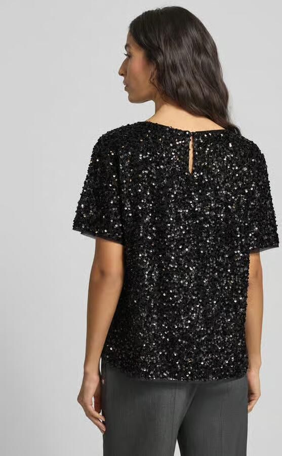 Comma Blouseshirt met pailletten