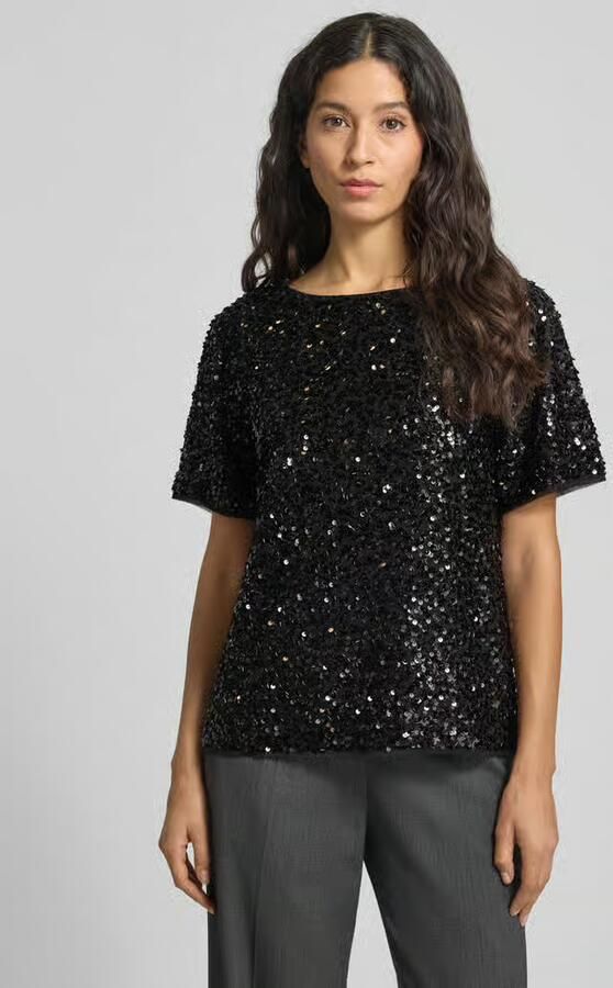 Comma Blouseshirt met pailletten - Foto 2