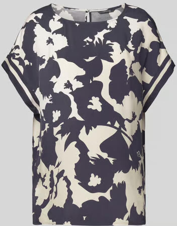 Comma Blouse met korte mouwen met print all-over - Foto 5