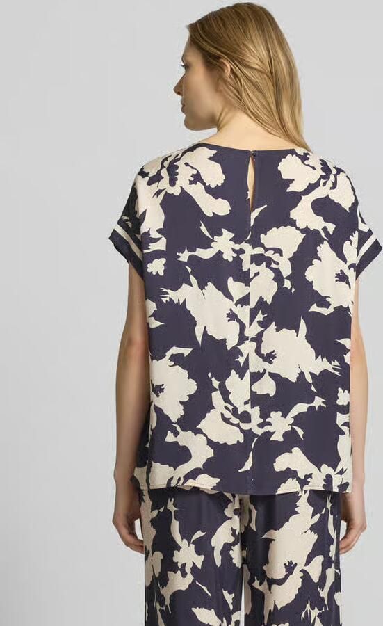 Comma Blouse met korte mouwen met print all-over - Foto 5