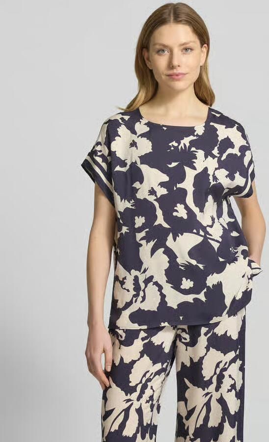 Comma Blouse met korte mouwen met print all-over - Foto 8
