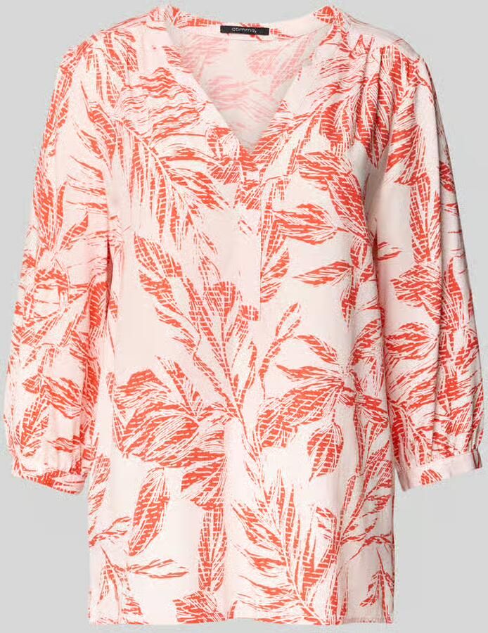 Comma Gedessineerde blouse 3 4 -arm met bloemenpatroon - Foto 4