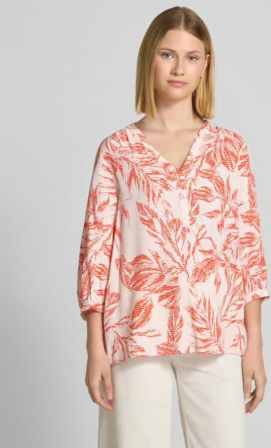 Comma Gedessineerde blouse 3 4 -arm met bloemenpatroon - Foto 5