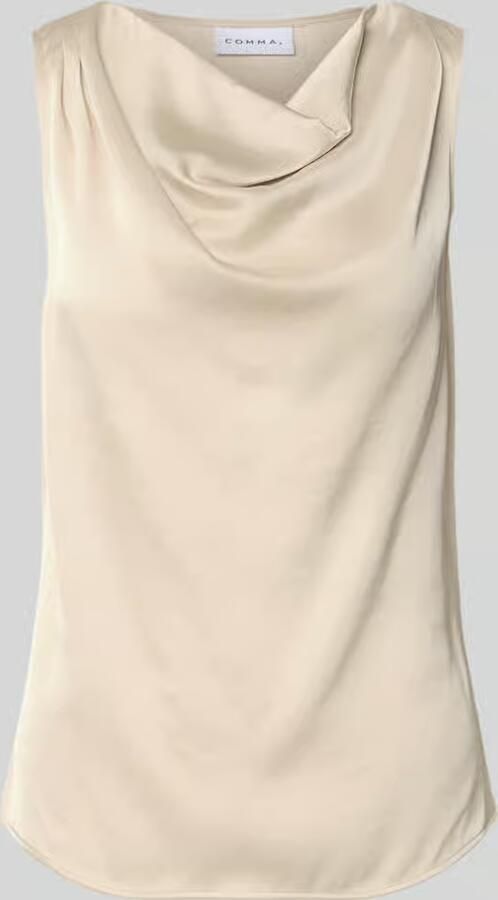 Comma Blousetop met cascadehals - Foto 2