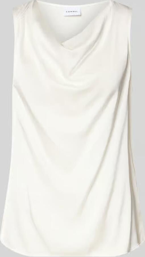 Comma Blousetop met cascadehals - Foto 2