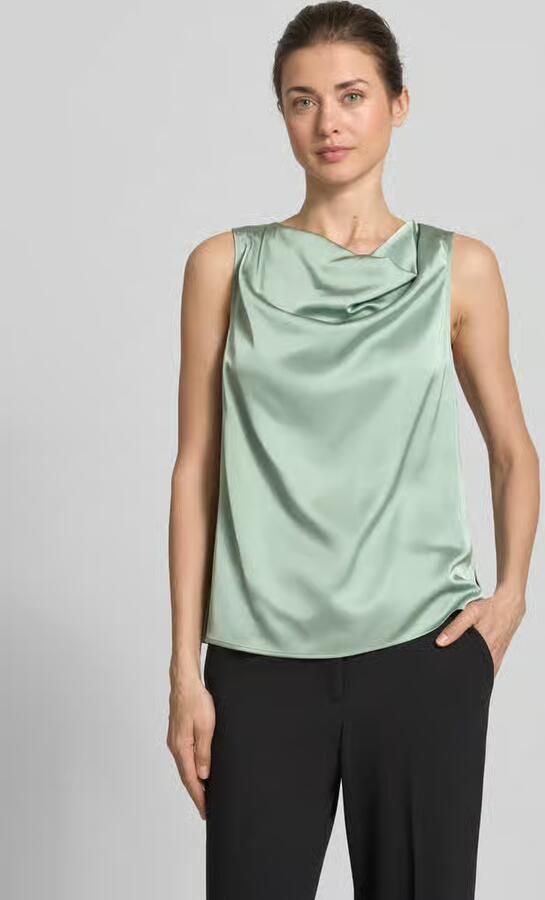 Comma Blousetop met cascadehals - Foto 2