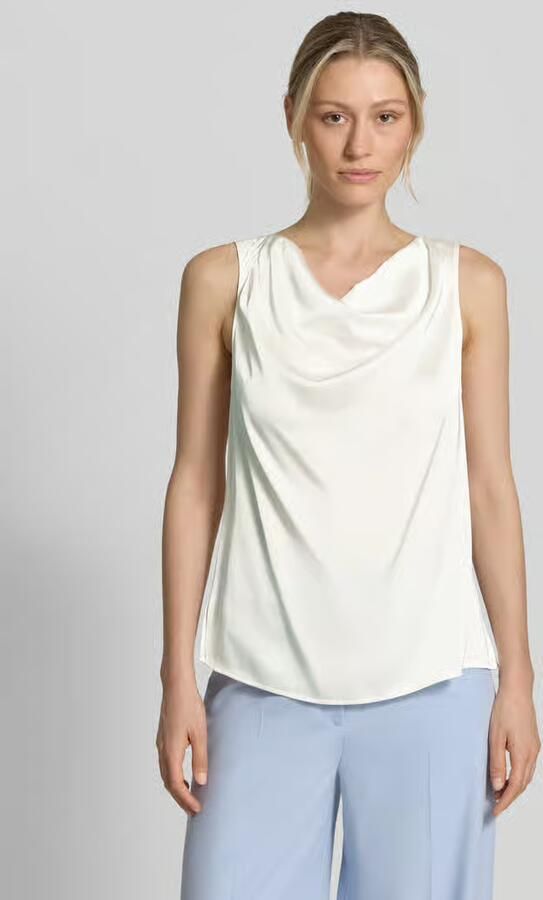 Comma Blousetop met cascadehals - Foto 3