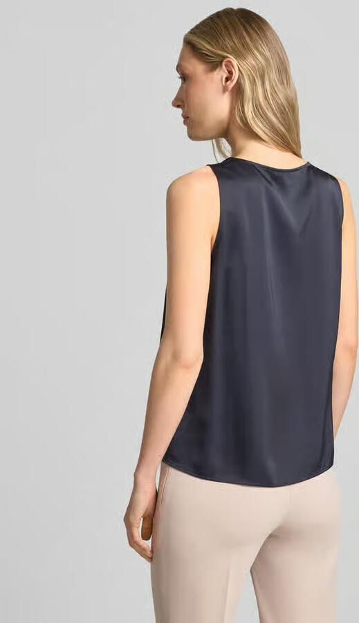 Comma Blousetop met cascadehals