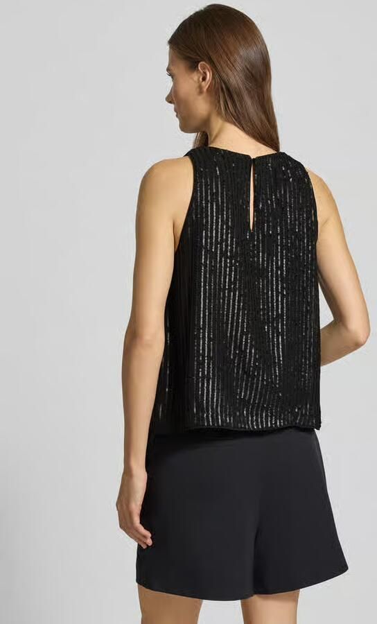 Comma Blousetop met pailletten