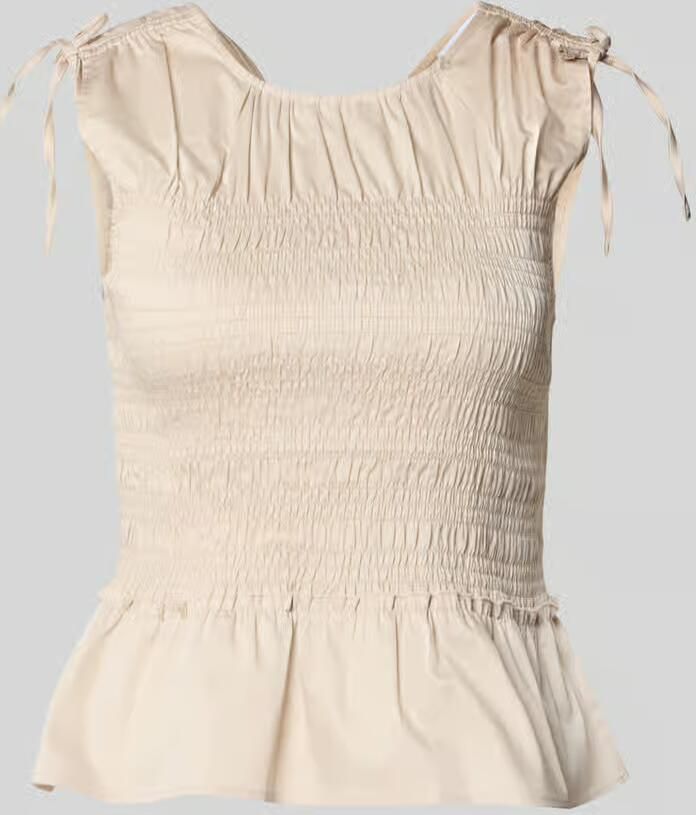 Comma Blousetop met smokelementen - Foto 2