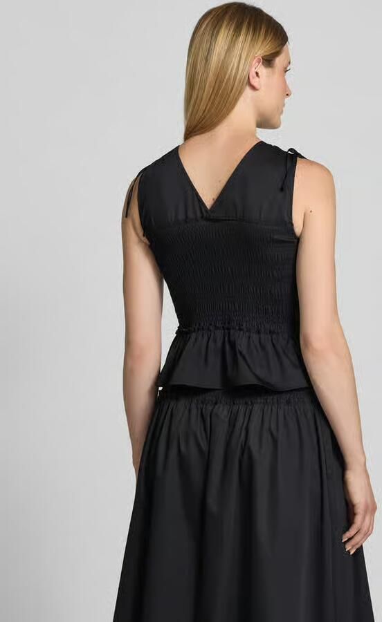 Comma Blousetop met smokelementen - Foto 2