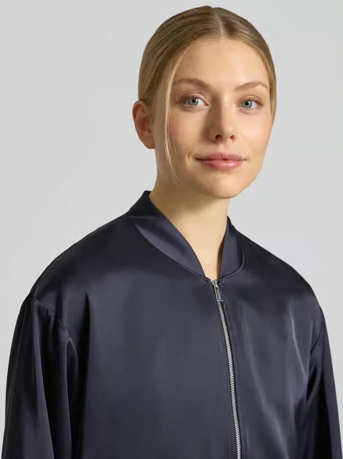 Comma Blouson met opstaande kraag en ritssluiting
