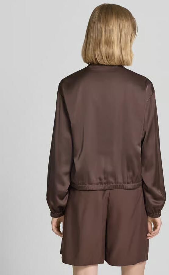 Comma blouson met viscose en ritssluiting