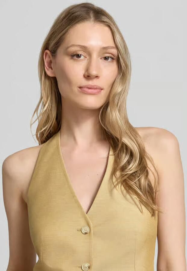 Comma Bodywarmer met halter en V-hals