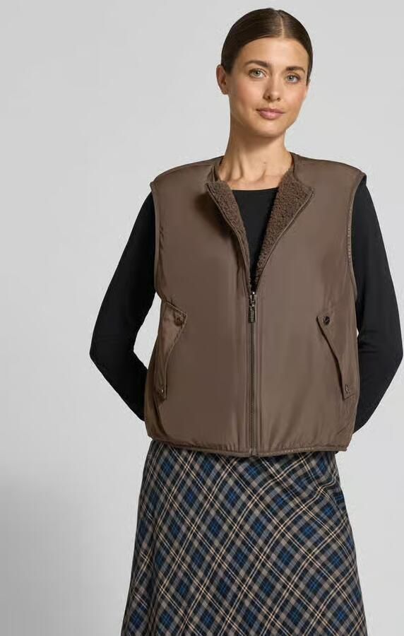 Comma Bodywarmer met ronde hals en klepzakken - Foto 2