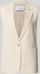 Comma Lange blazer van viscosemix met reverskraag