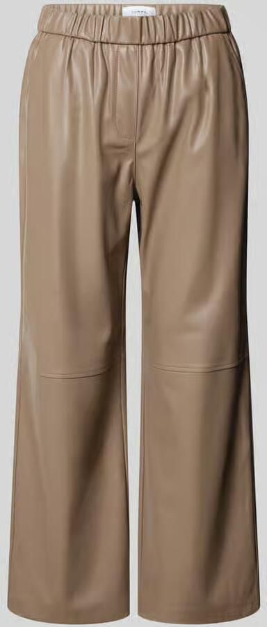 Comma Bootcut-broek in leerlook - Foto 2