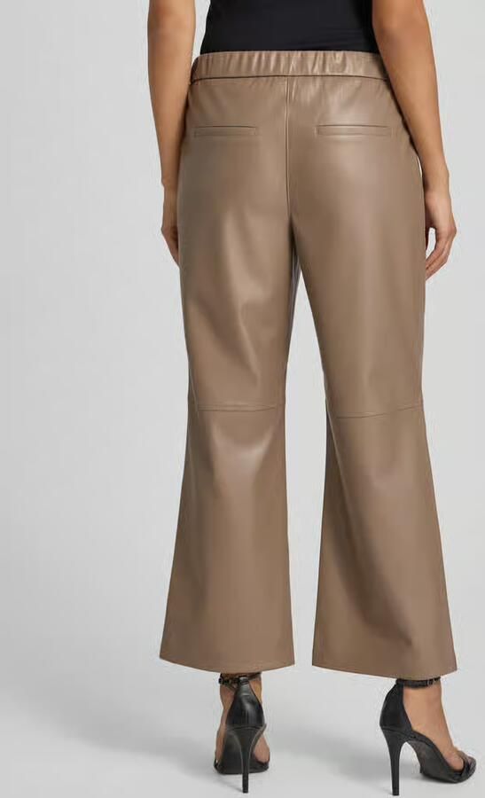 Comma Bootcut-broek in leerlook - Foto 2