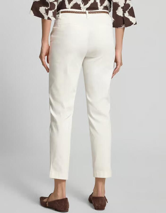 Comma Broek met achterzakken en riem
