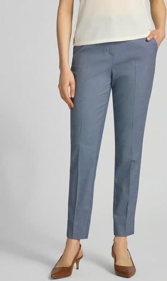 Comma broek met persplooien en achterzak - Foto 2