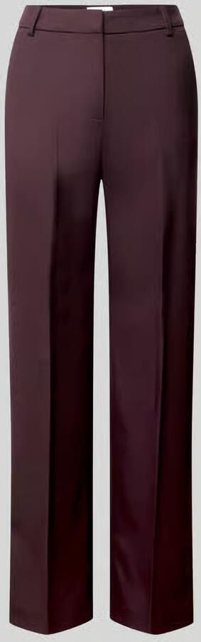 Comma Broek met persplooien en achterzak