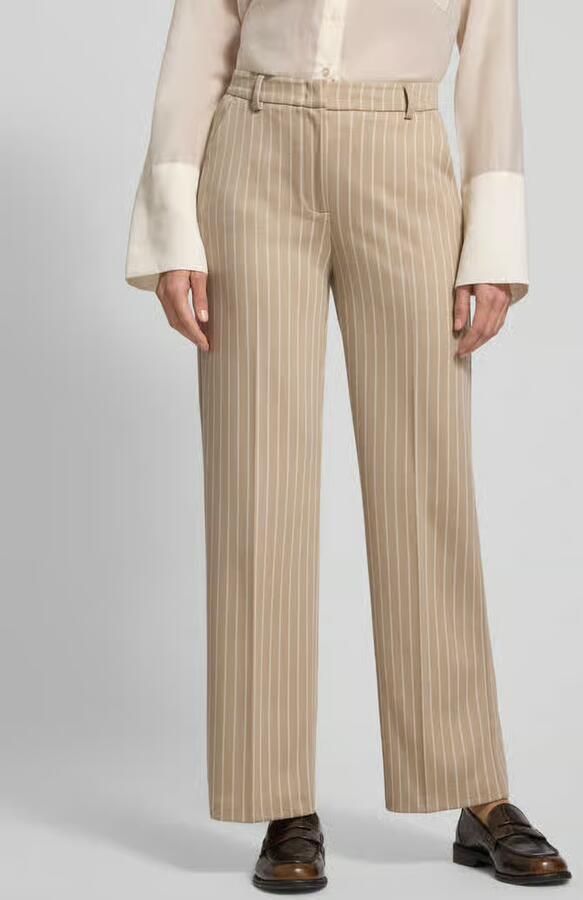 Comma Broek met persplooien en achterzakken - Foto 3