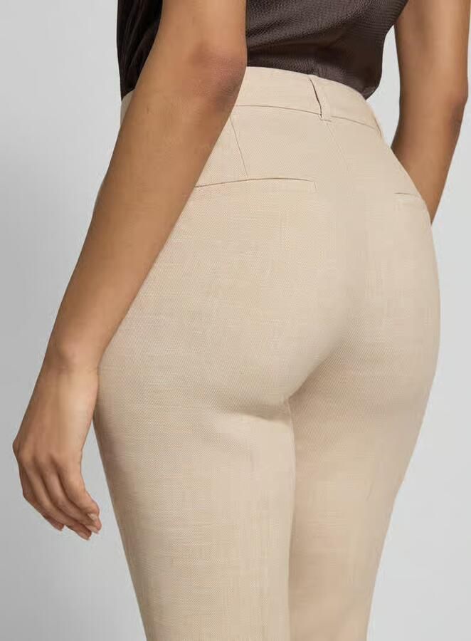 Comma Broek met persplooien en paspelzakken aan de achterkant