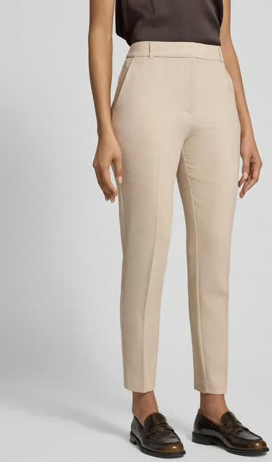 Comma Broek met persplooien en paspelzakken aan de achterkant - Foto 2