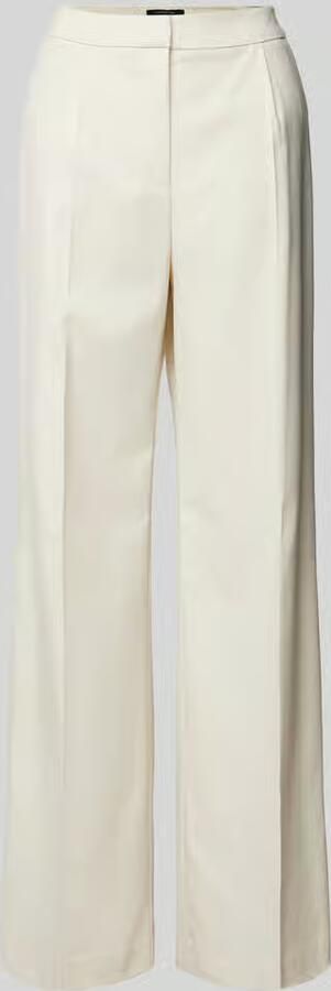 Comma Broek met wijde pijpen en persplooien - Foto 2