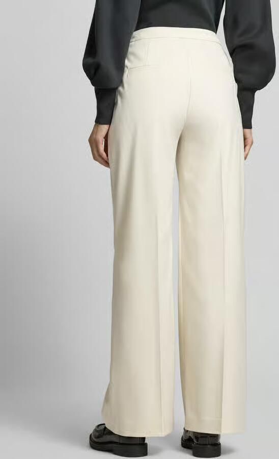 Comma Broek met wijde pijpen en persplooien - Foto 3