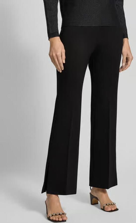 Comma Broek van viscosemix met elastische tailleband - Foto 2