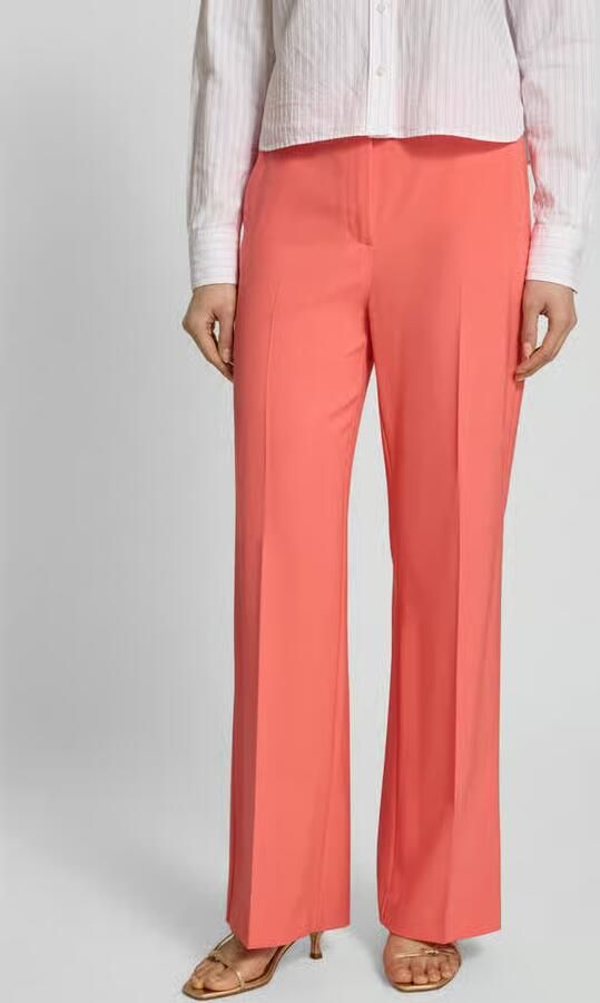 Comma straight regular waist pantalon roze - Foto 5