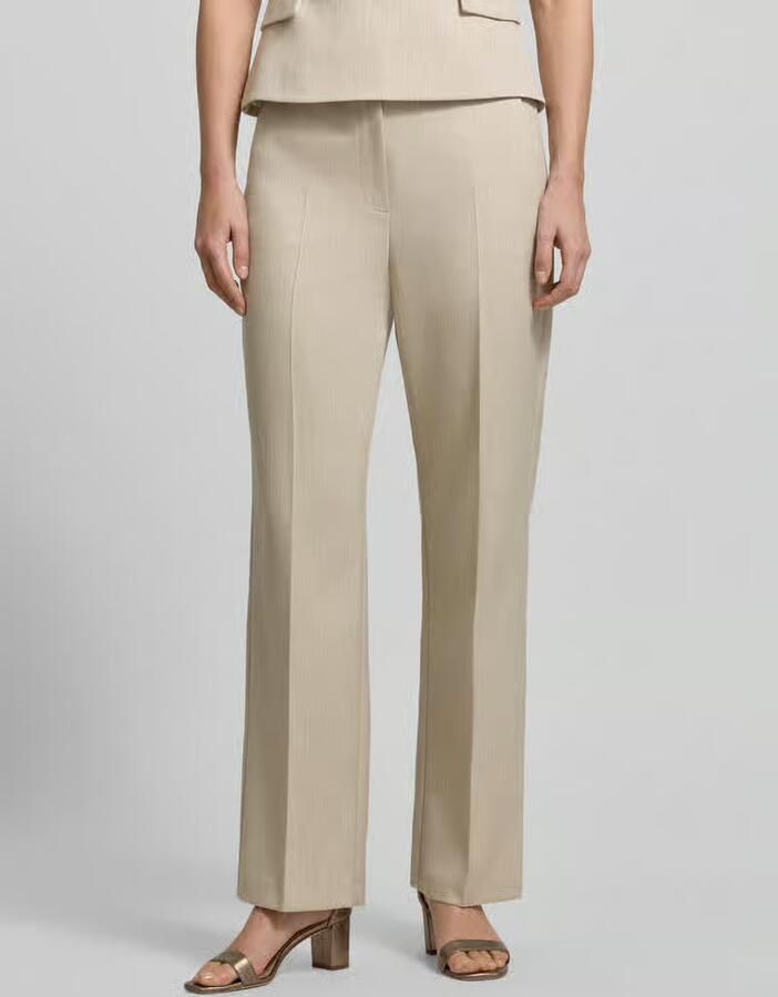 Comma Broek van viscosemix met persplooien - Foto 2