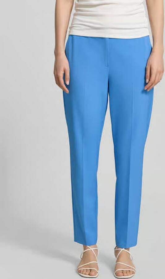 Comma Broek van viscosemix met persplooien - Foto 3