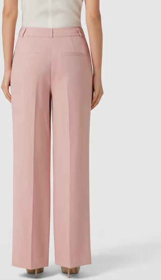 Comma straight fit pantalon lichtroze