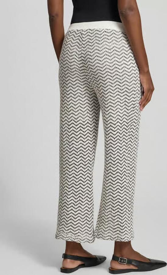Comma Comfortbroek in all-over look met tunnelkoord - Foto 2