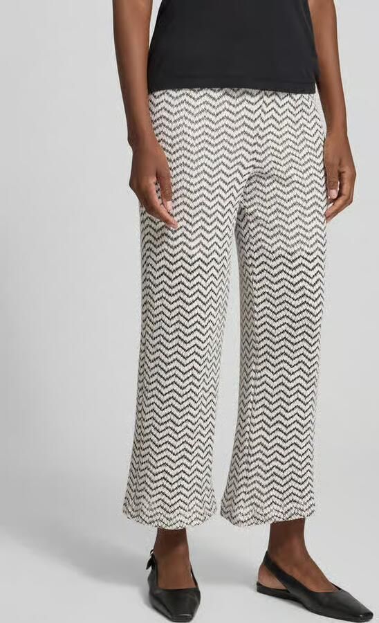 Comma Comfortbroek in all-over look met tunnelkoord - Foto 3