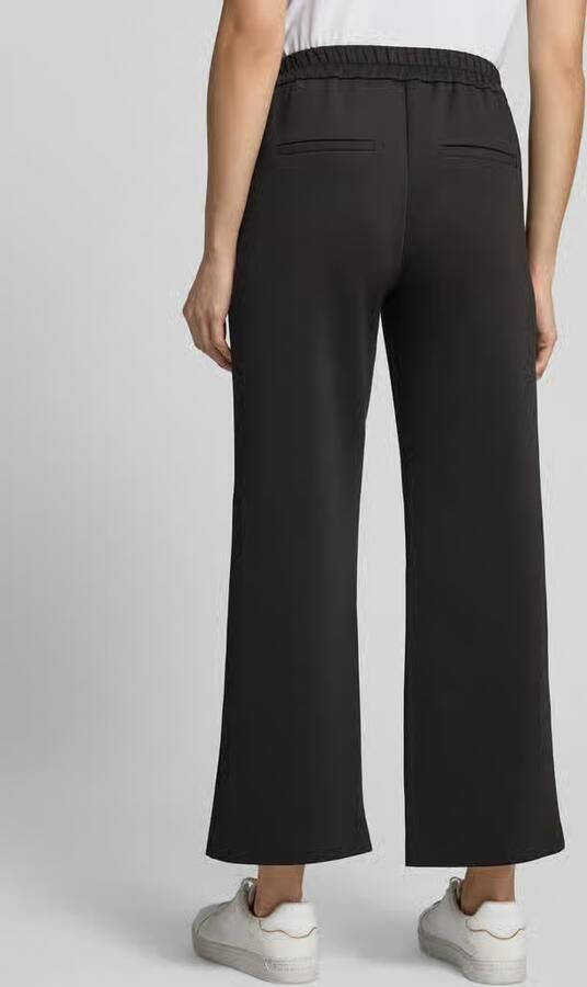Comma flared fit broek met deels elastische band - Foto 2