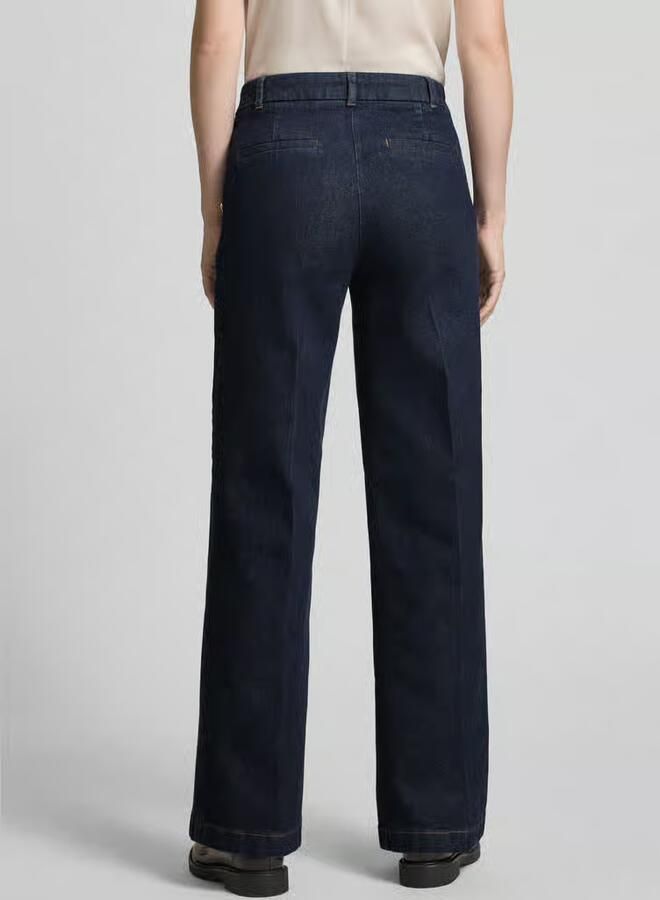 Comma Flared jeans met sierknopen