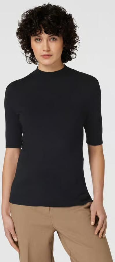 Comma Gebreide trui met turtleneck halfarm - Foto 6