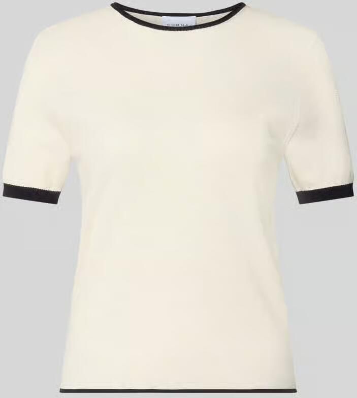 Comma gebreid shirt met ronde hals - Foto 5