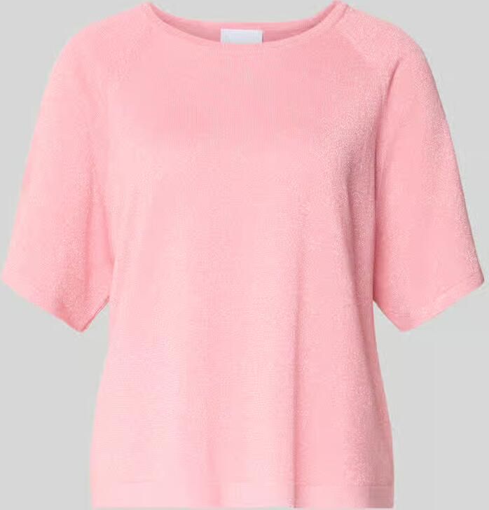 Comma gebreid shirt met ronde hals - Foto 5