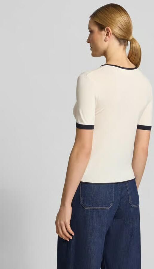 Comma gebreid shirt met ronde hals - Foto 6