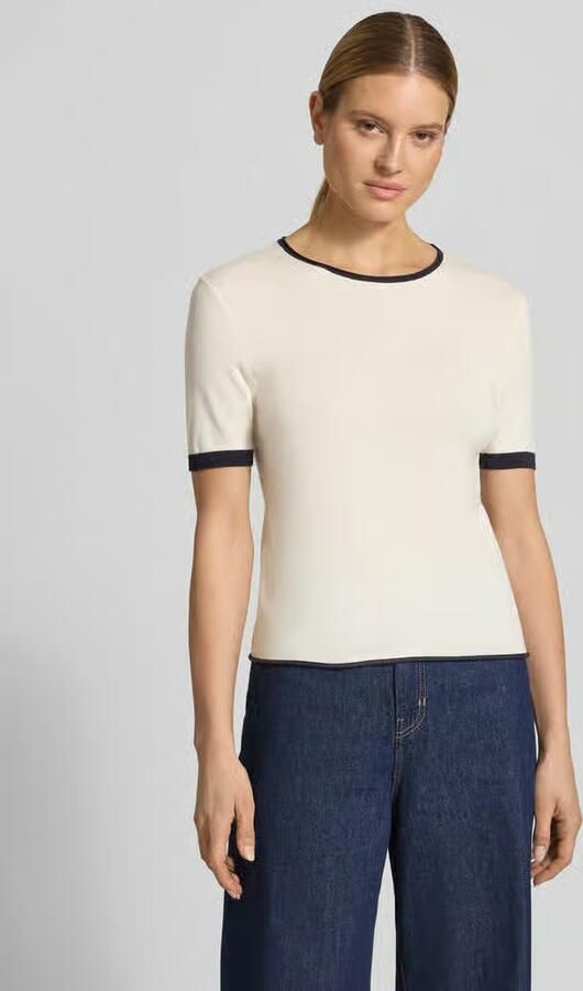 Comma gebreid shirt met ronde hals - Foto 5