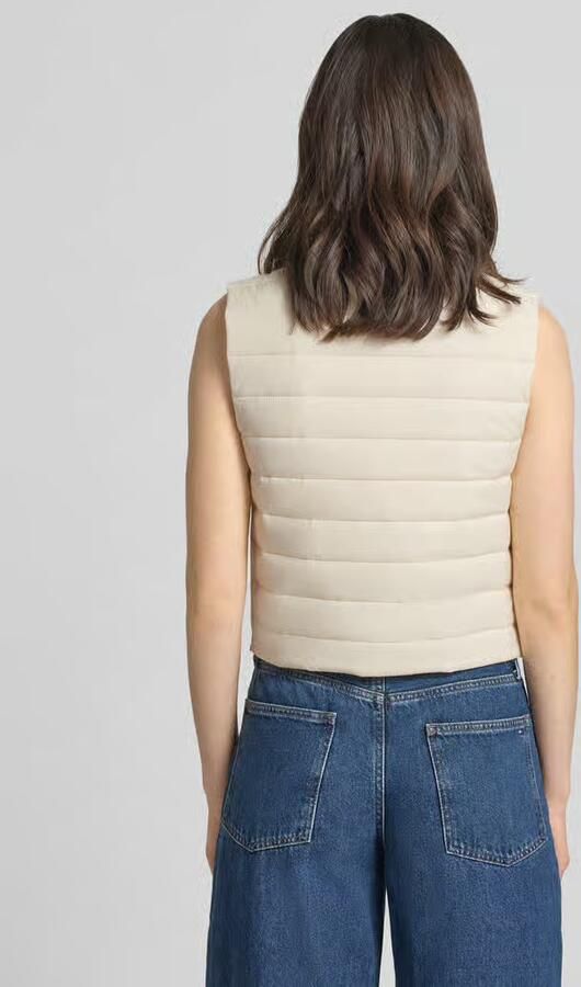 Comma Gebreide bodywarmer met opstaande kraag en rits - Foto 3
