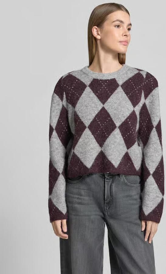 Comma Gebreide pullover in all-over look - Foto 2